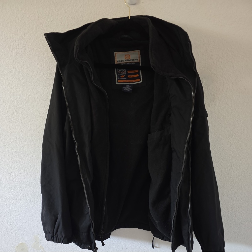 Free Country Mens Coat Size M Water Wind Resistant Lightweight Hood